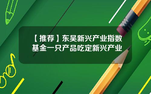 【推荐】东吴新兴产业指数基金一只产品吃定新兴产业