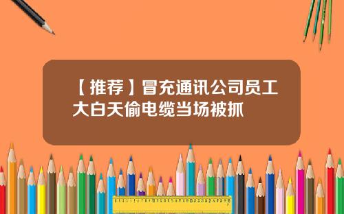 【推荐】冒充通讯公司员工大白天偷电缆当场被抓