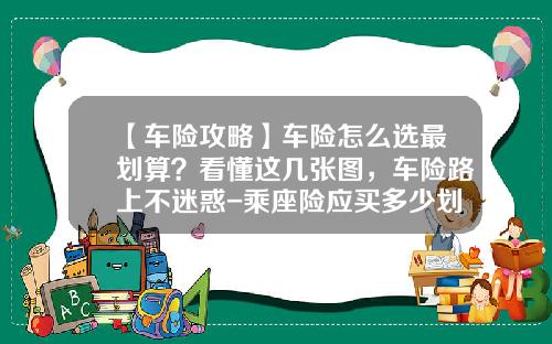 【车险攻略】车险怎么选最划算？看懂这几张图，车险路上不迷惑-乘座险应买多少划算【新闻】