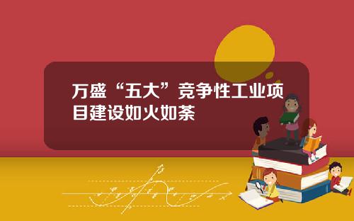 万盛“五大”竞争性工业项目建设如火如荼
