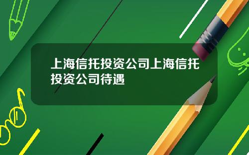 上海信托投资公司上海信托投资公司待遇