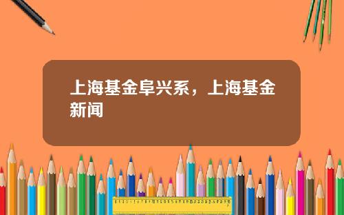 上海基金阜兴系，上海基金新闻