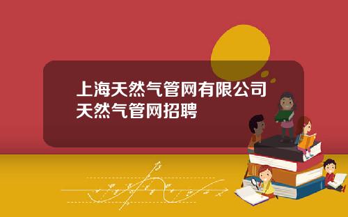 上海天然气管网有限公司 天然气管网招聘