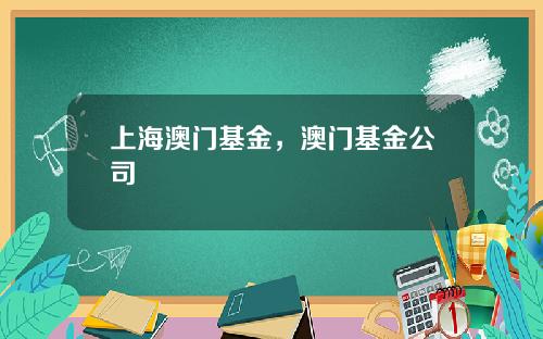 上海澳门基金，澳门基金公司