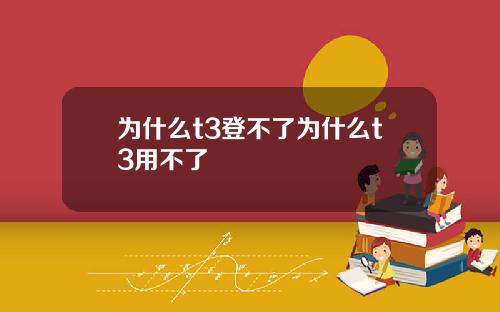 为什么t3登不了为什么t3用不了