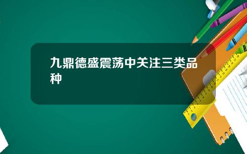 九鼎德盛震荡中关注三类品种
