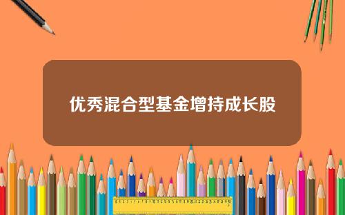 优秀混合型基金增持成长股