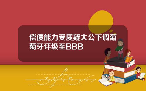偿债能力受质疑大公下调葡萄牙评级至BBB