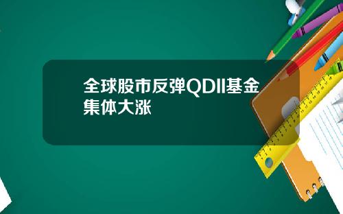 全球股市反弹QDII基金集体大涨