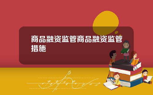 商品融资监管商品融资监管措施