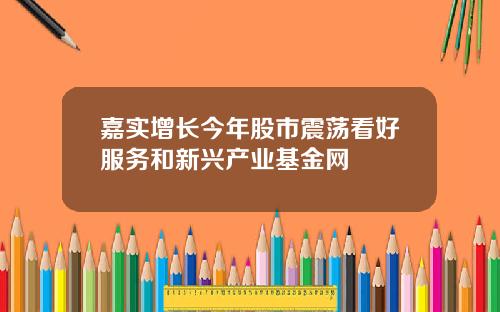 嘉实增长今年股市震荡看好服务和新兴产业基金网