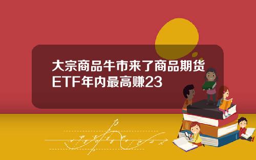 大宗商品牛市来了商品期货ETF年内最高赚23