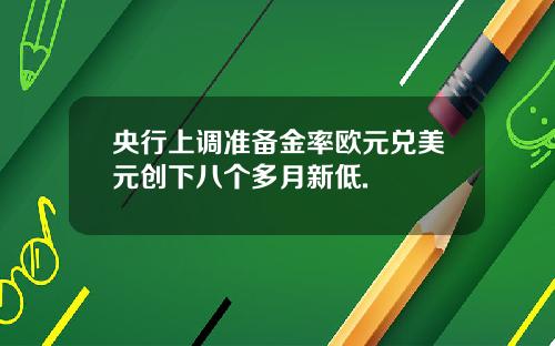 央行上调准备金率欧元兑美元创下八个多月新低.