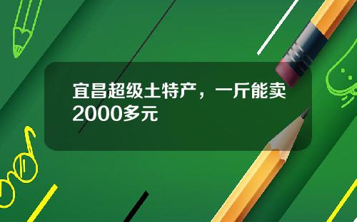 宜昌超级土特产，一斤能卖2000多元