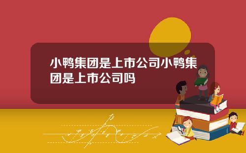 小鸭集团是上市公司小鸭集团是上市公司吗