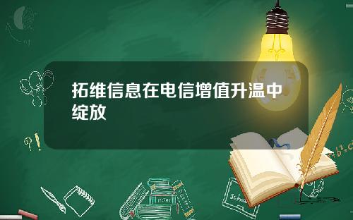 拓维信息在电信增值升温中绽放