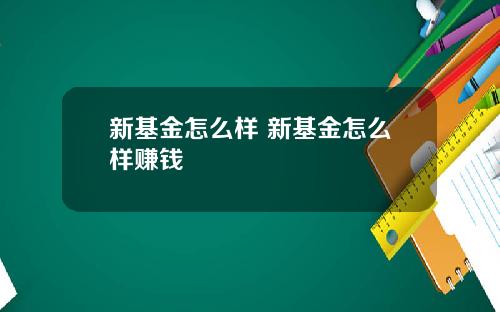 新基金怎么样 新基金怎么样赚钱