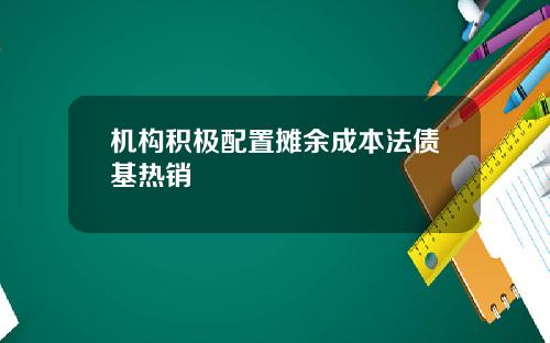 机构积极配置摊余成本法债基热销
