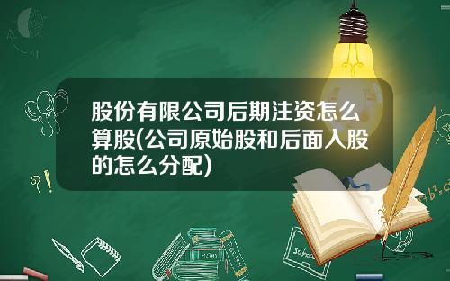股份有限公司后期注资怎么算股(公司原始股和后面入股的怎么分配)
