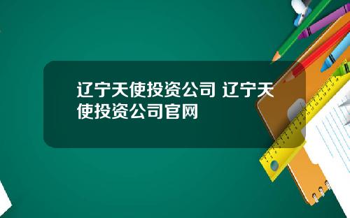 辽宁天使投资公司 辽宁天使投资公司官网
