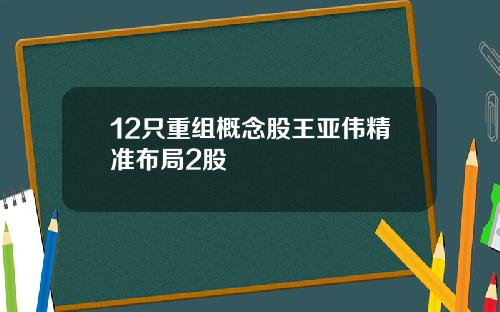 12只重组概念股王亚伟精准布局2股
