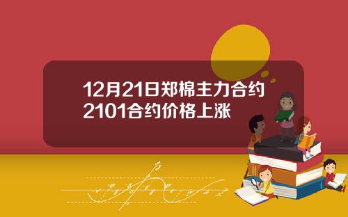 12月21日郑棉主力合约2101合约价格上涨