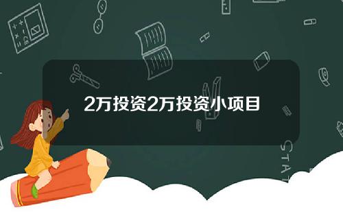 2万投资2万投资小项目