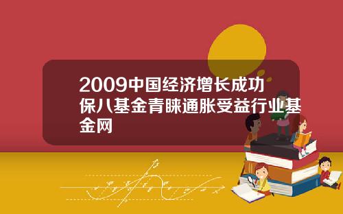2009中国经济增长成功保八基金青睐通胀受益行业基金网