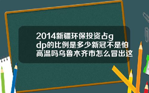 2014新疆环保投资占gdp的比例是多少新冠不是怕高温吗乌鲁木齐市怎么冒出这么多确诊