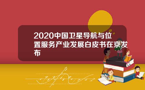 2020中国卫星导航与位置服务产业发展白皮书在京发布