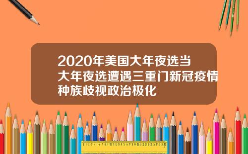 2020年美国大年夜选当大年夜选遭遇三重门新冠疫情种族歧视政治极化