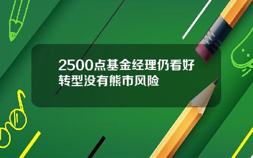 2500点基金经理仍看好转型没有熊市风险