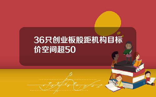36只创业板股距机构目标价空间超50