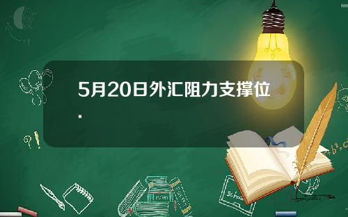 5月20日外汇阻力支撑位.