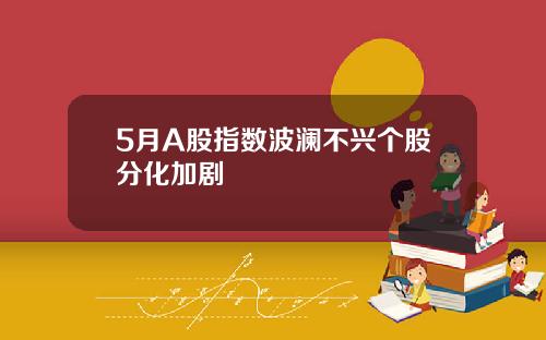 5月A股指数波澜不兴个股分化加剧