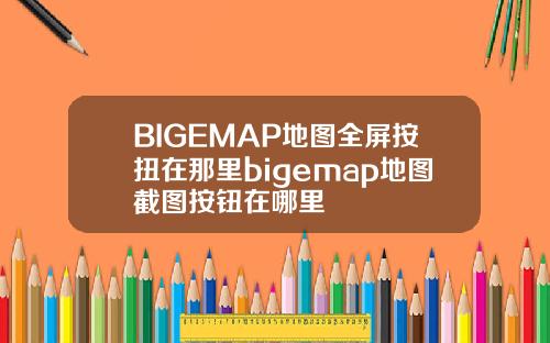 BIGEMAP地图全屏按扭在那里bigemap地图截图按钮在哪里