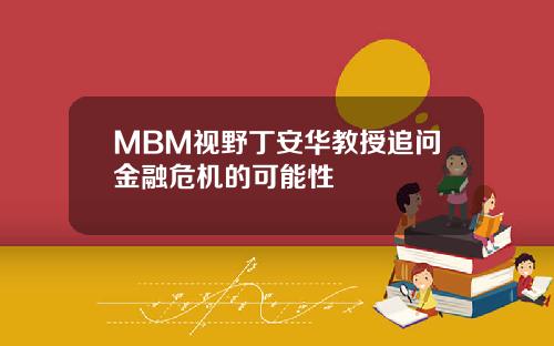 MBM视野丁安华教授追问金融危机的可能性