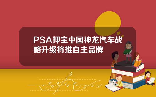 PSA押宝中国神龙汽车战略升级将推自主品牌