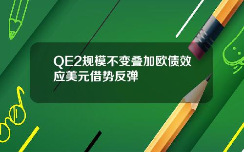 QE2规模不变叠加欧债效应美元借势反弹