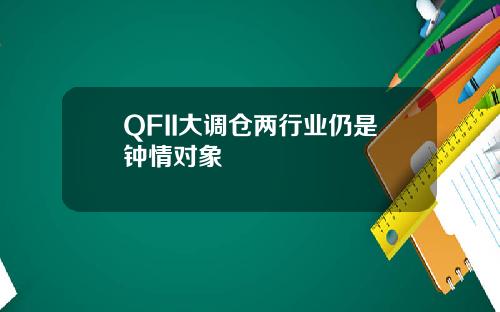 QFII大调仓两行业仍是钟情对象
