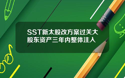 SST新太股改方案过关大股东资产三年内整体注入