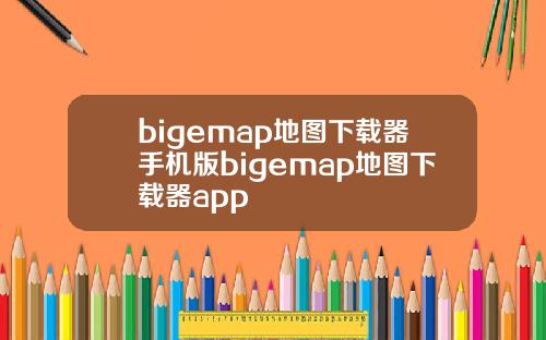 bigemap地图下载器手机版bigemap地图下载器app