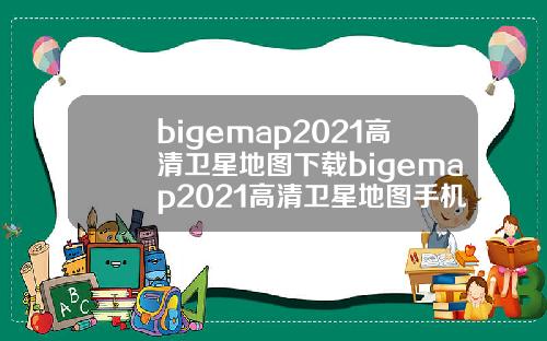 bigemap2021高清卫星地图下载bigemap2021高清卫星地图手机版.