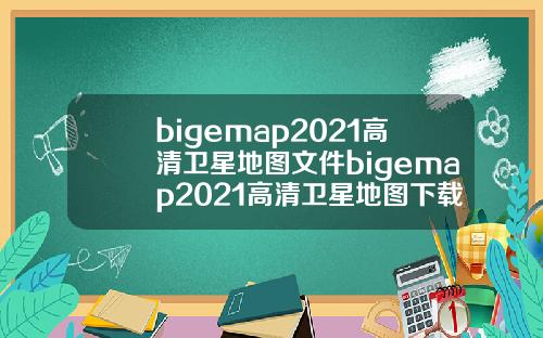 bigemap2021高清卫星地图文件bigemap2021高清卫星地图下载