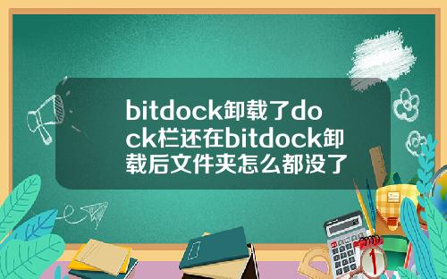 bitdock卸载了dock栏还在bitdock卸载后文件夹怎么都没了