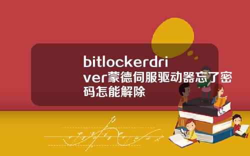 bitlockerdriver蒙德伺服驱动器忘了密码怎能解除