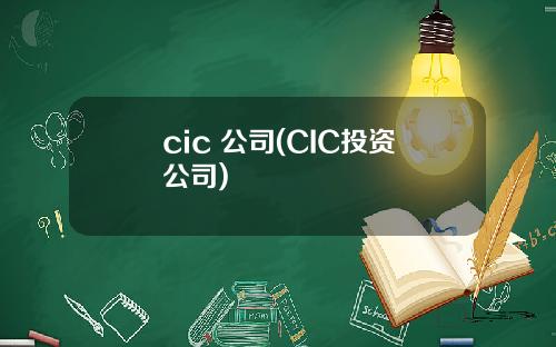 cic 公司(CIC投资公司)