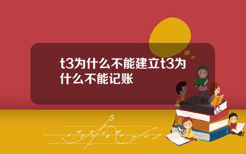 t3为什么不能建立t3为什么不能记账
