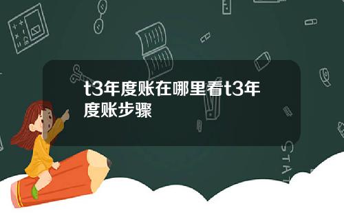 t3年度账在哪里看t3年度账步骤