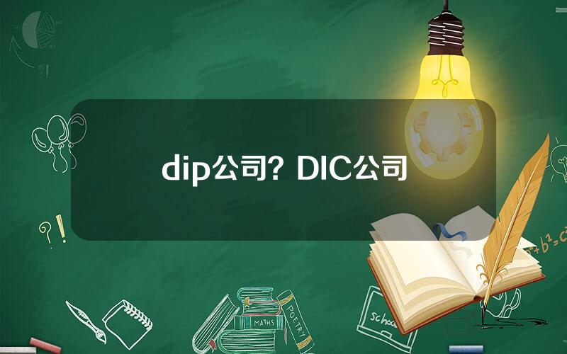 dip公司？DIC公司